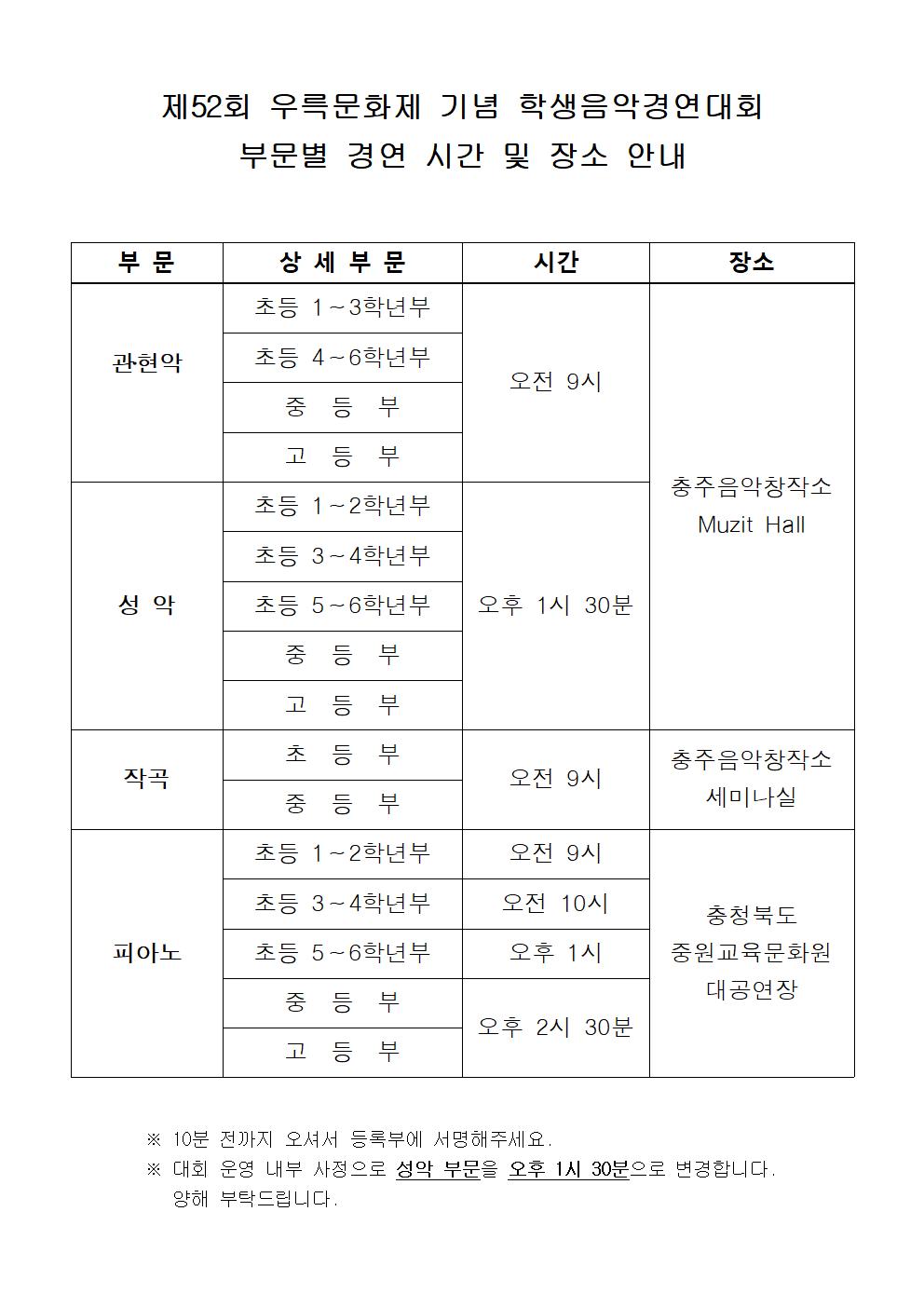 제52회 우륵문화제 기념 학생음악경연대회 시간 및 장소 안내001.jpg